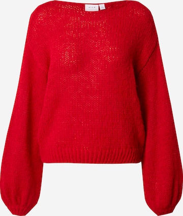 VILA - Pullover 'Choca' em vermelho: frente