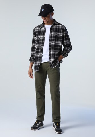 North Sails Regular Fit Flanellhemd 'Heavy flannel shirt' in Mischfarben