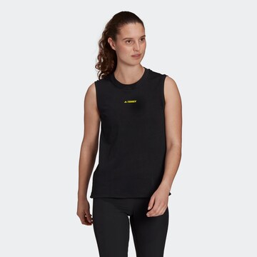 ADIDAS TERREX Skinny Sportovní top – černá
