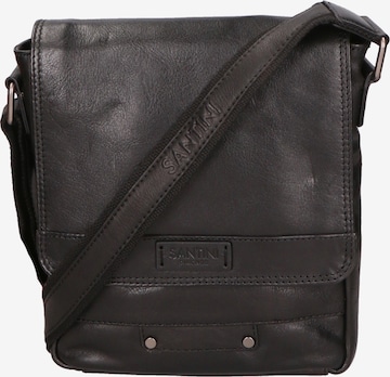 Santini Firenze Umhängetasche in Schwarz: Vorderseite