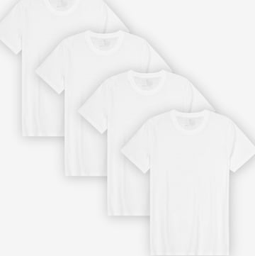DANISH ENDURANCE Shirt 'Ease Crew' in White: front