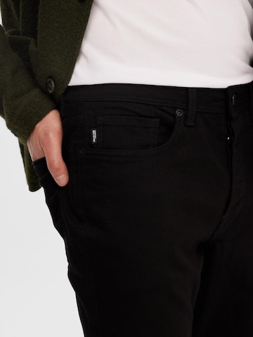 SELECTED HOMME Slimfit Jeans 'TOBY' in Zwart