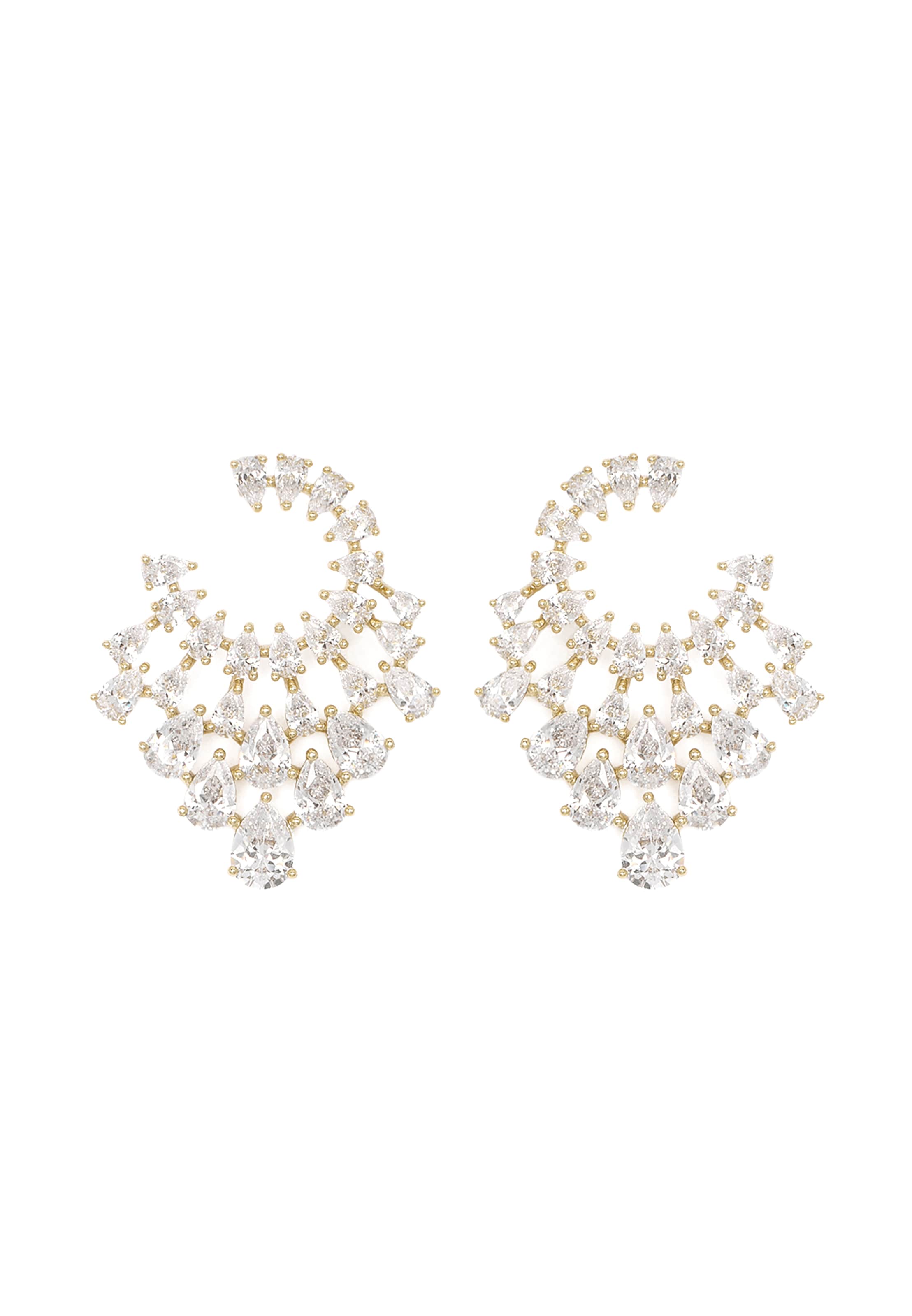faina - Pendientes en oro: frente
