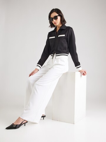 HUGO Zip-Up Hoodie 'Daffiti' in Black