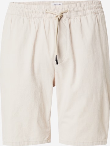 Only & Sons Брюки-чинос 'ONSCapri' в Бежевый: спереди