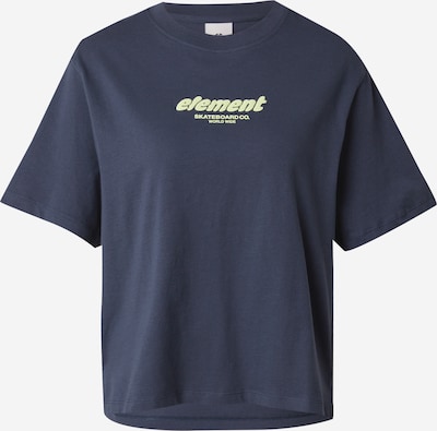 Marškinėliai 'VELVET' iš ELEMENT, spalva – tamsiai mėlyna / pastelinė geltona, Prekių apžvalga