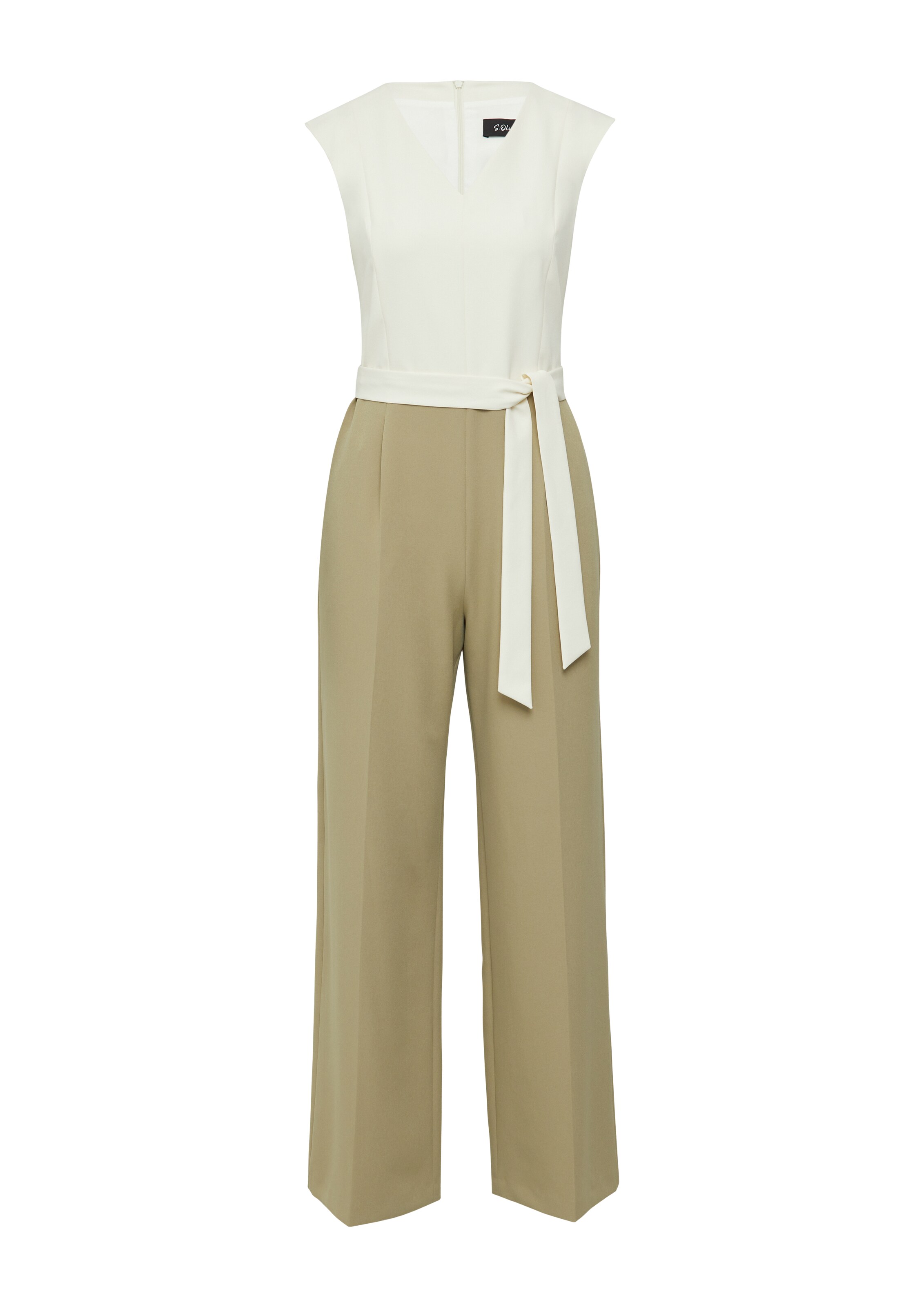 s.Oliver BLACK LABEL Jumpsuit in Beige: Vorderseite