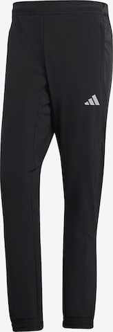 Tapered Pantaloni sportivi 'Tech Apparel' di ADIDAS PERFORMANCE in nero: frontale