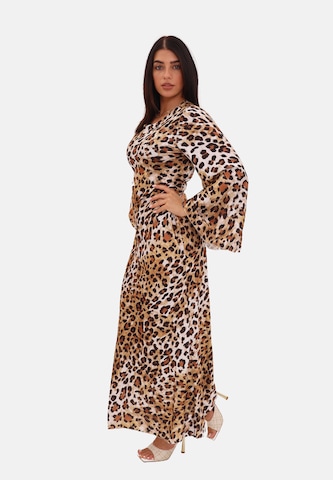 Elara Dress in Brown