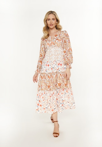 Usha Jurk in Oranje: voorkant