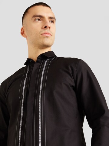 HUGO - Regular Fit Camisa 'Ketran' em preto