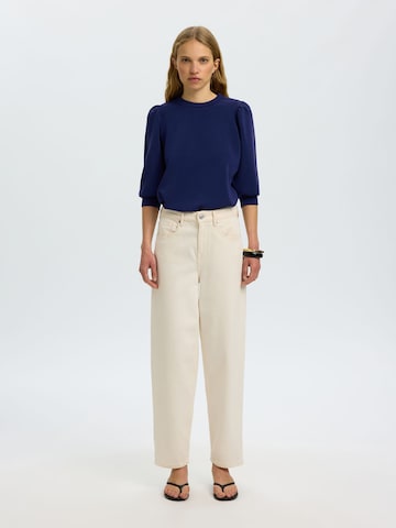 Sweat-shirt 'SLFTenny' SELECTED en bleu