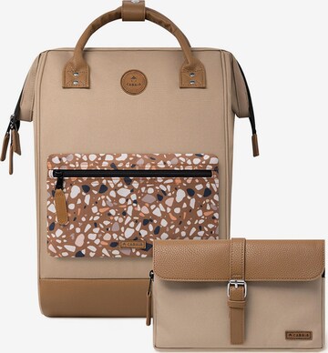 Cabaia Backpack 'Small' in Beige: front