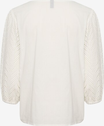 CULTURE - Blusa 'Toril' en blanco