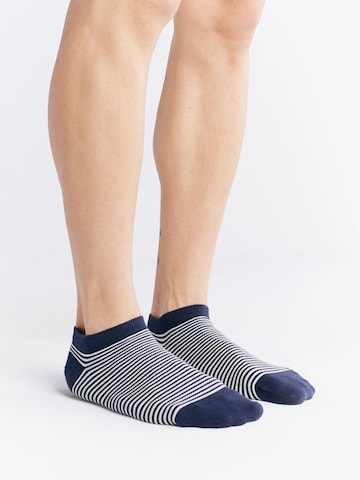 Albero Natur Füßlinge 'Bio-Baumwoll-Sneakersocken Unisex - 2er Pack'‌‌‌‌‌‌‌‌‌ in Blau