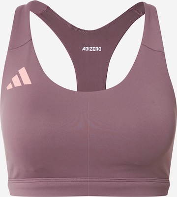 Soutien-gorge de sport 'Adizero Essentials Run' ADIDAS PERFORMANCE en violet : devant