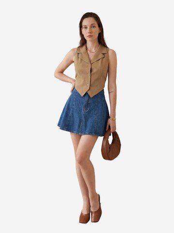 Gilet da completo di My fashion in marrone: frontale