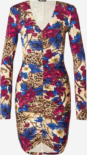 Just Cavalli Šaty - krémová / modrá / hnedá / purpurová, Produkt