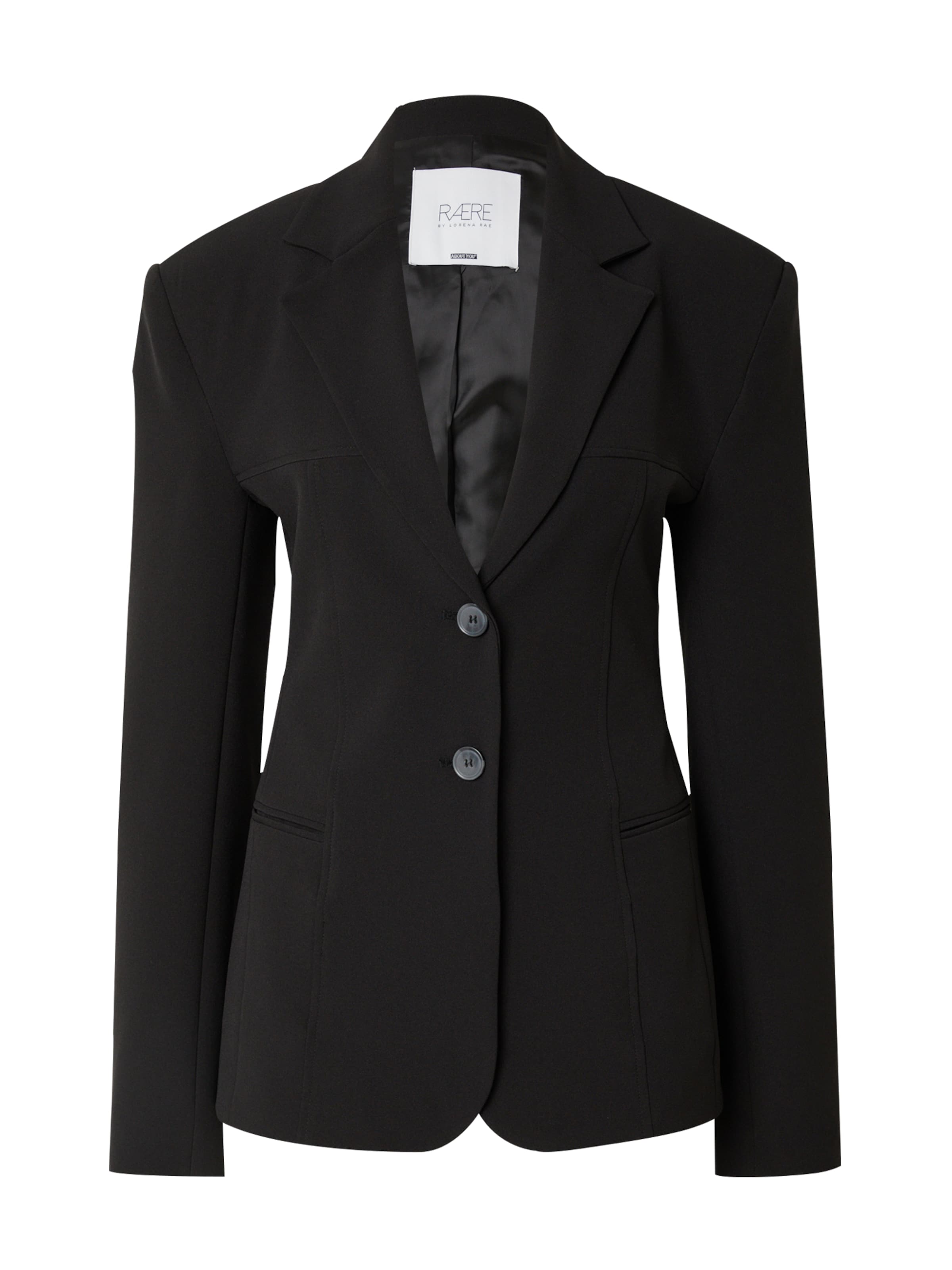 Sacou 'Cosima' RÆRE by Lorena Rae pe negru, Vizualizare produs