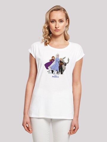 F4NT4STIC Shirt 'Disney Frozen 2 Group' in Wit: voorkant