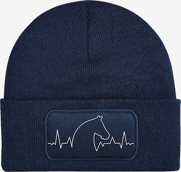 Youth Designz Mütze 'Heartbeat Pferd' in Blau: Vorderseite