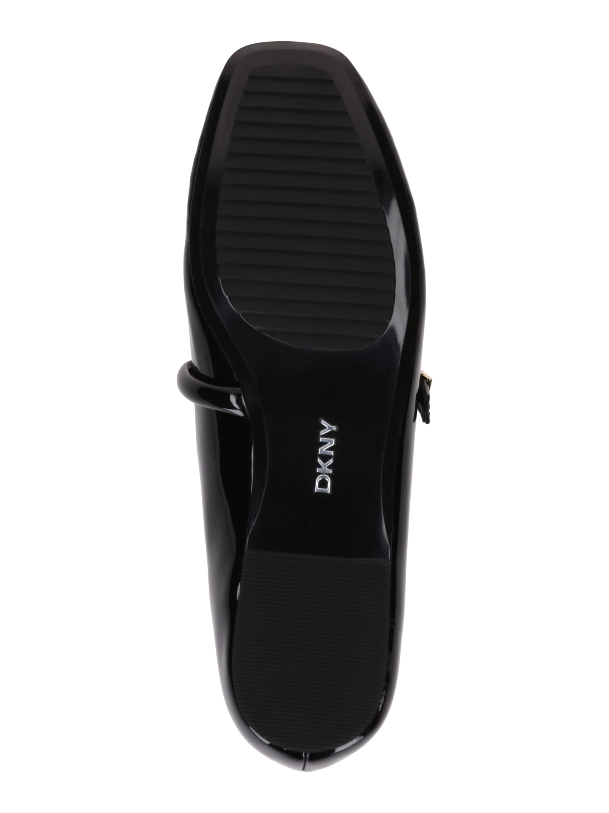 Balerini cu curea glezna de la DKNY pe negru