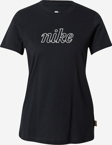 Tricou de la Nike Sportswear pe negru: față