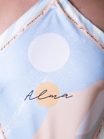 Flavia Valentini - Halter Bikini 'Alma' en azul