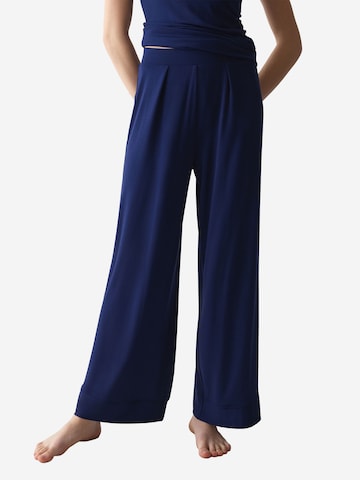 Pantalon de pyjama ' Red Label Amourette ' TRIUMPH en bleu : devant