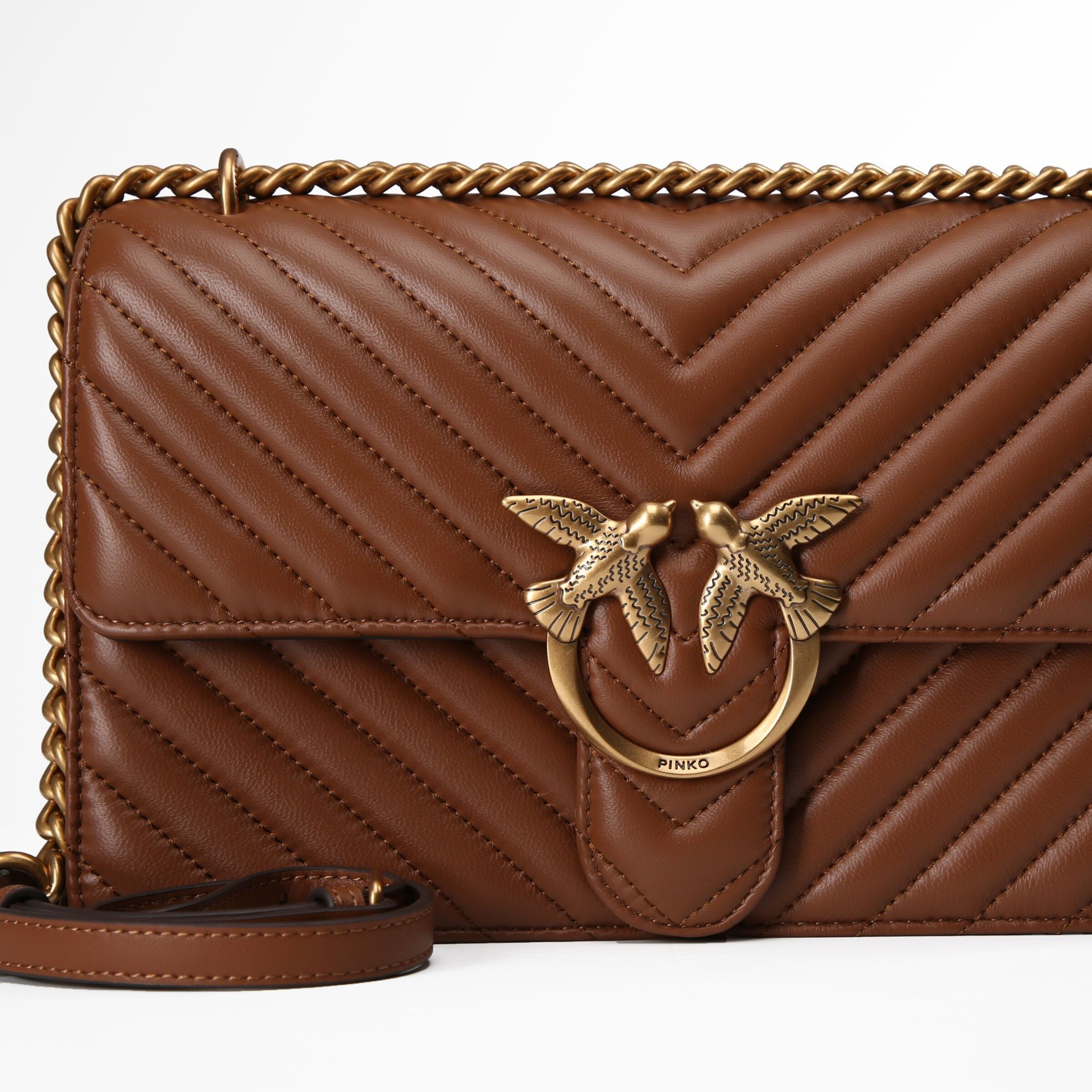 Sac à bandoulière 'Love One' PINKO en marron