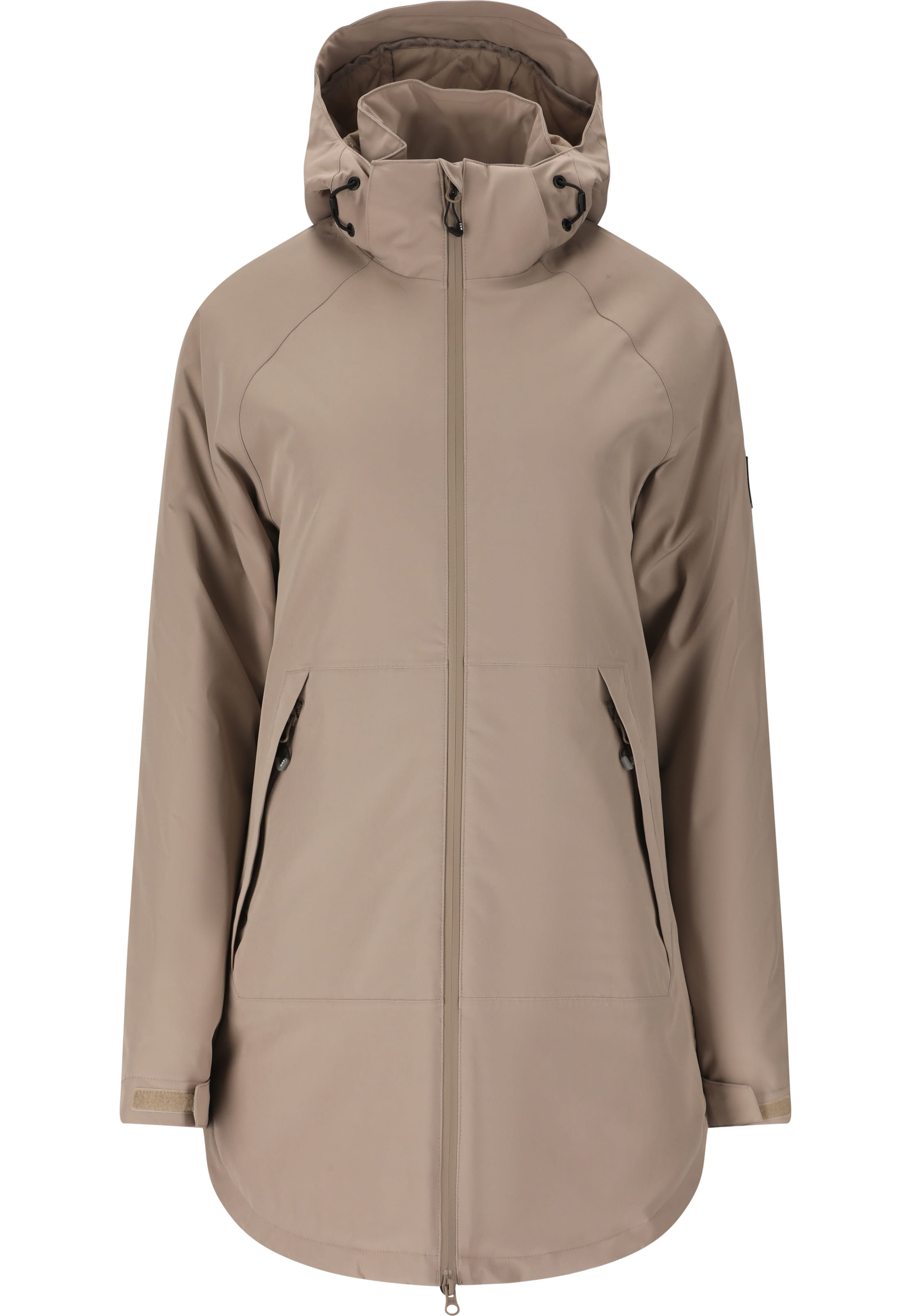 Weather Report Outdoor Jacket in Beige: front