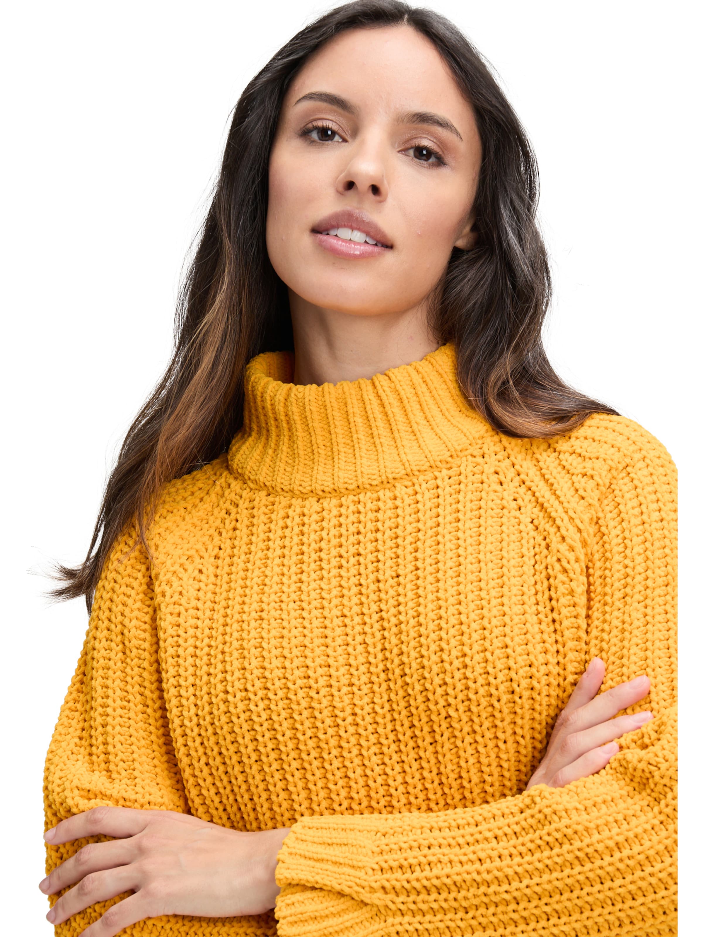 Cartoon Pullover in Orange