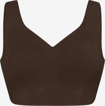 cfab (formerly creamy fabrics) - Sujetador reductor 'Comfort Minimizer Back Support BH' en marrón: frente