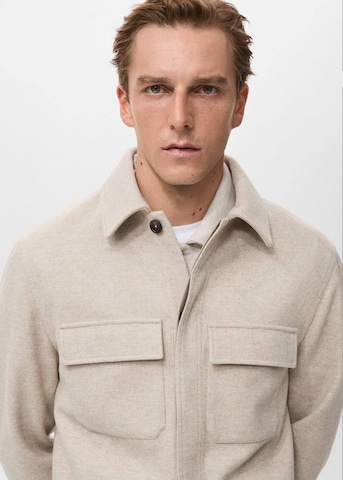 MANGO MAN Sweatjacke 'Alludiap' in Beige