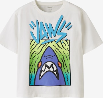 Maglietta 'Jaws' di NAME IT in bianco: frontale