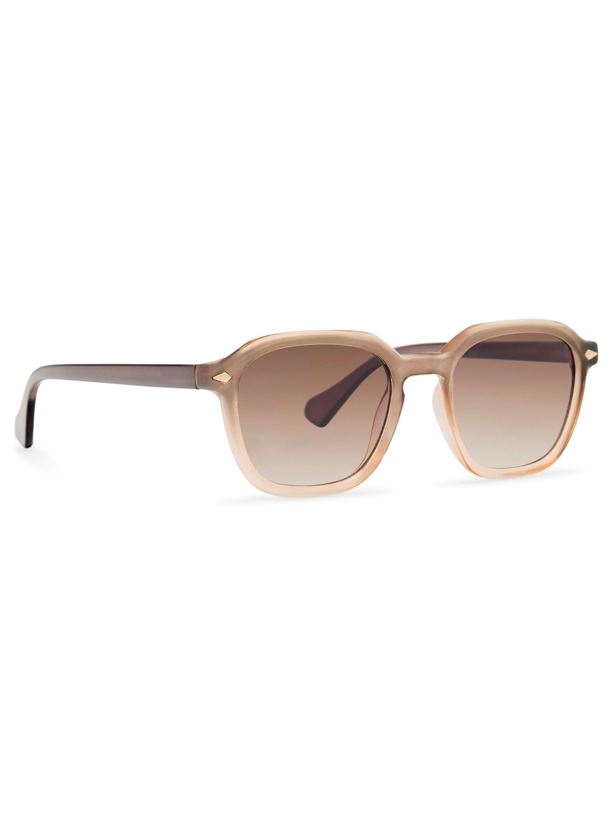 Lunettes de soleil 'Modern Wayfarer' Maxte en beige