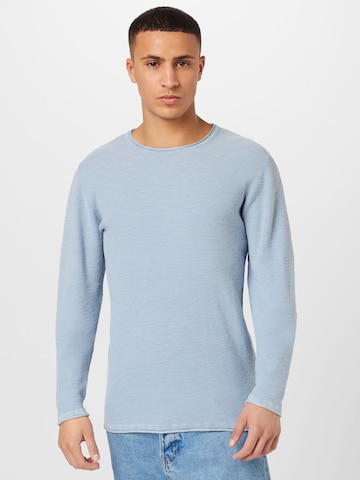 INDICODE JEANS Pullover 'Jadiel' in Blau: predná strana