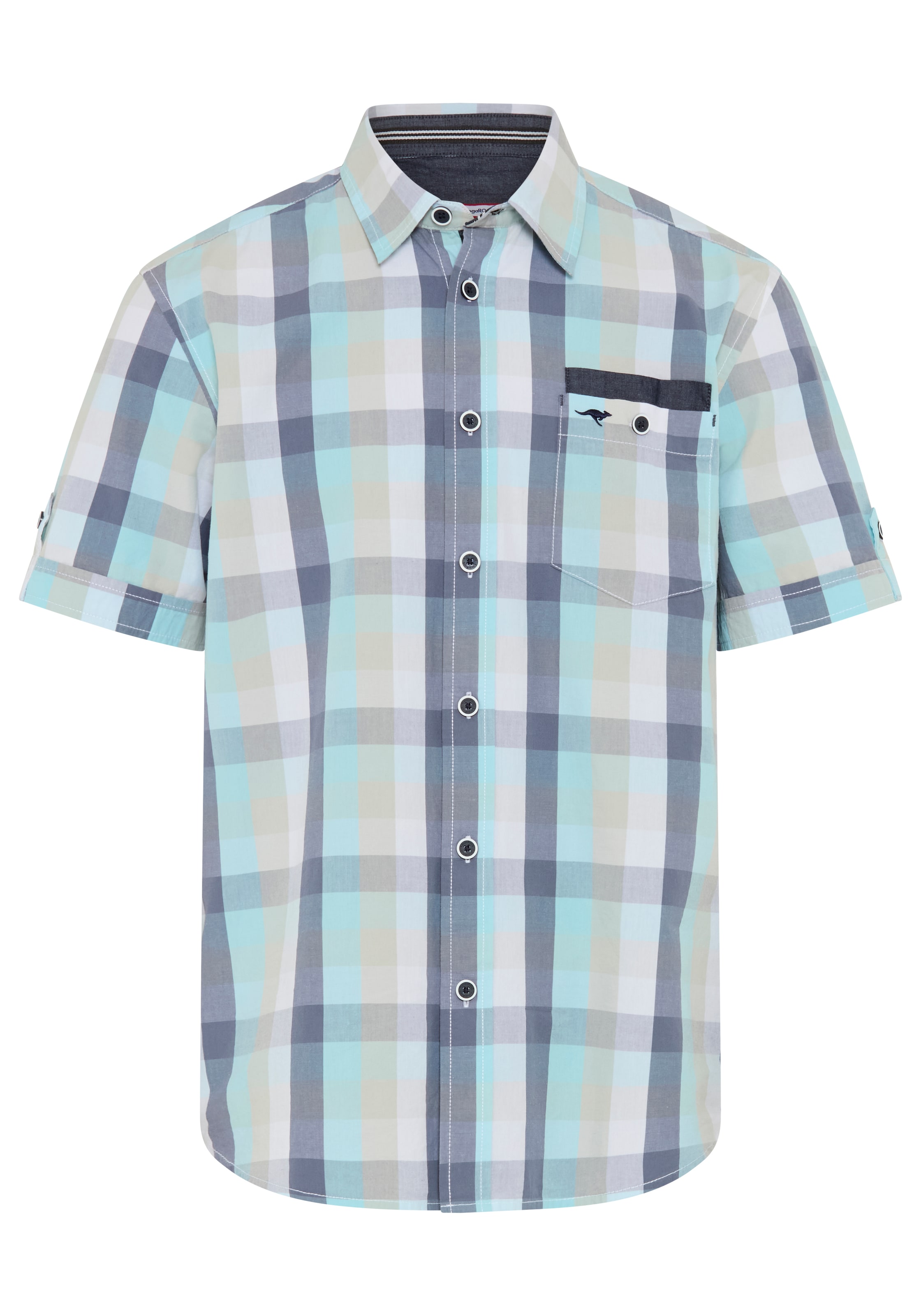 KangaROOS Regular fit Button Up Shirt in Mixed colors: front