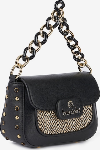 Borsa a spalla di Braccialini in nero: frontale