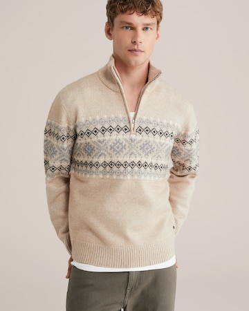 WE Fashion Sweater in Beige: front