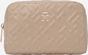 TOMMY HILFIGER Cosmetic Bag in Beige: front