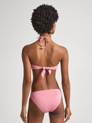 Pepe Jeans Bandeau Swimsuit in Pink