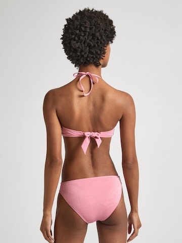 Pepe Jeans Bandeau Badeanzug in Pink