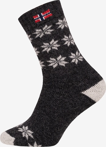 HomeOfSocks Socks 'HOS804' in Grey: front