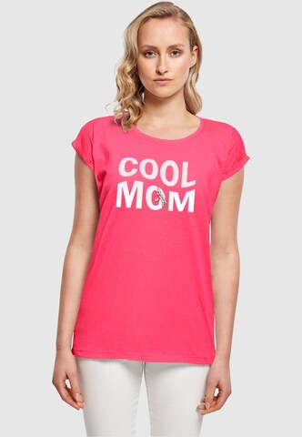 Merchcode T-Shirt 'Mothers Day - Cool Mom' in Pink: Vorderseite