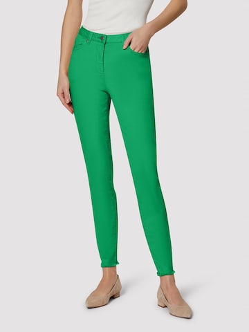 Skinny Jean MADELEINE en vert : devant