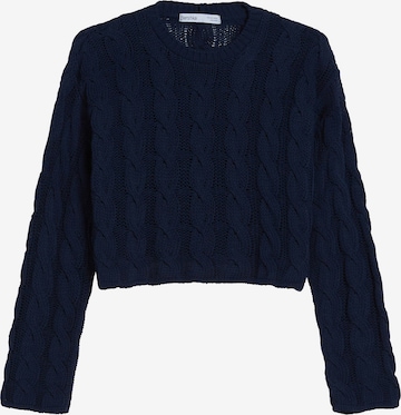 Pull-over Bershka en bleu : devant