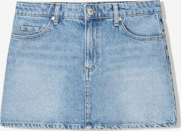 BershkaSuknja - plava boja: prednji dio