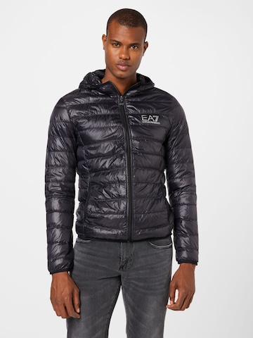 EA7 Emporio Armani Winterjas in Zwart: voorkant