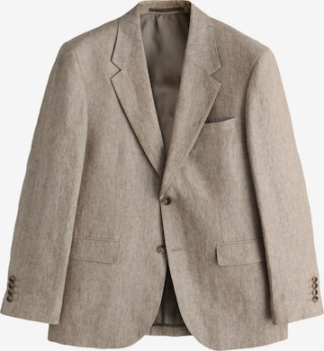 Coupe regular Veste de costume Next en beige : devant